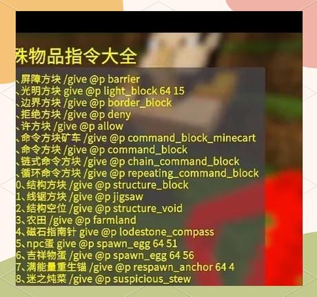 我的世界仙人掌指令代码
