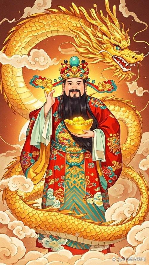 手机壁纸放财神爷好吗