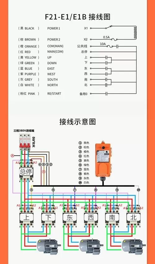 行车无线遥控接收器接线方法