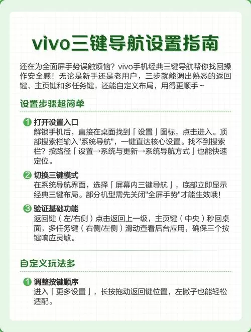 vivo手机屏幕三个按键怎么弄出来